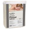 ForPro Premium Flannel 3-Piece Massage Sheet Set for Massage Tables, Includes Flat, Fitted Sheet, and Fitted Face Rest Cover, Natural view 2