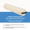 ForPro Full Round Bolster Pillow, Crme, Oil and Stain-Resistant, for Massage and Yoga, 6 R x 26 L view 3
