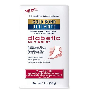 Gold Bond Ultimate Diabetic Skin Relief Skin Protectant Foot Cream 3.4 Oz