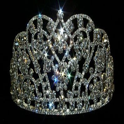 #12503 Large Butterfly Cluster Tiara - Flat Base