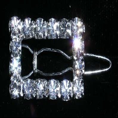 #14360 Rhinestone Rectangle Barrettes