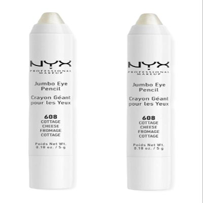 Pack of 2 NYX Jumbo Eye Pencil, Cottage Cheese 608