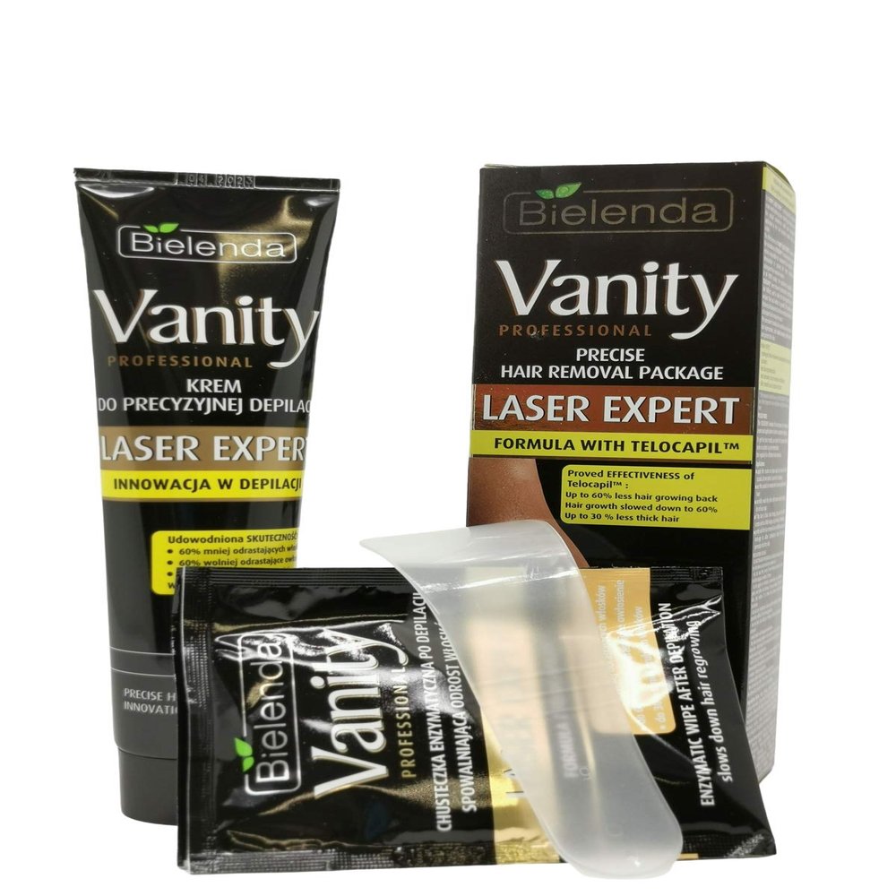 Bielenda Vanity Laser Expert Hair Removal Cream For Intimate Parts (Innovation in Hair Removal) 3.4 oz