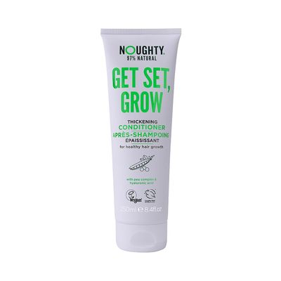 Noughty 97% Natural Get Set Grow Hair Thickening Conditioner, Green Robusta Coffee Beans and Piroctone Olamine to Optimise Scalp Health, Stimulate Roots and Promote Hair Growth 250ml
