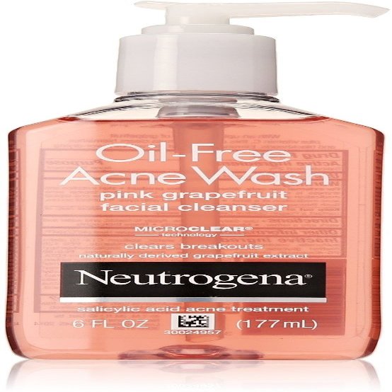 Neutrogena Oil-Free Acne Wash Face Cleanser, Pink Grapefruit 6 oz (Pack of 12)