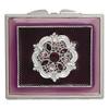 1928 Jewelry Enamel Crystal Square Mirror Compact view 3
