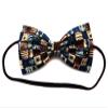 Patriotic US Flag Metallic Glitter Hair Bow (Headband) view 1