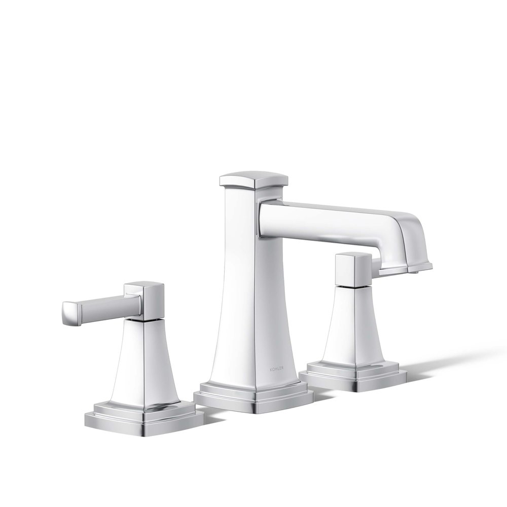 Kohler 27399-4K-CP RIFF Widespread Bathroom Sink Faucet, Polished Chrome