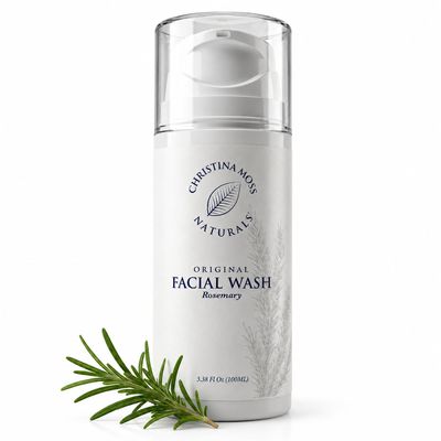 Christina Moss Naturals Rosemary Facial Wash | For Daily Cleansing | Original Formula (3.38 oz)