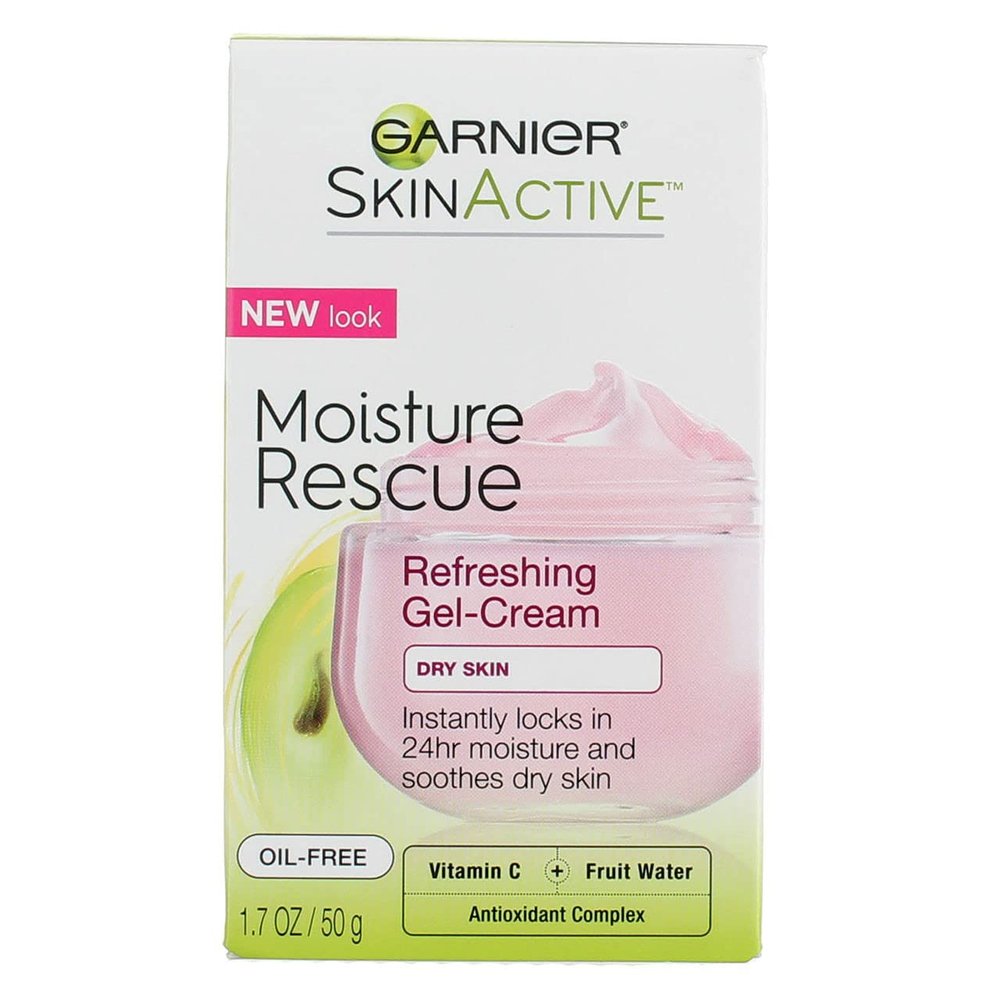 Garnier Moisture Rescue Refreshing Gel-Cream For Dry Skin, 1.7 oz (Pack of 3)