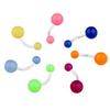7 UV Light Belly Navel Bars Rings Body Piercing view 1