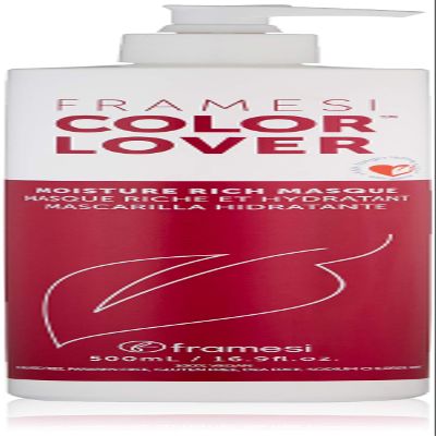 FRAMESI Color Lover Moisture Rich Masque, 16.9 fl.oz, Sulfate Free Hair Mask for Color Treated Hair