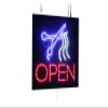Open Scissors Sign, 16"x16", 40x40cm, TOPKING, LED, Neon, Florescent, Signage, Signboard, Display, Billboard, Screen, Grand Opening, Gift view 1