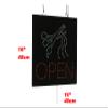 Open Scissors Sign, 16"x16", 40x40cm, TOPKING, LED, Neon, Florescent, Signage, Signboard, Display, Billboard, Screen, Grand Opening, Gift view 2