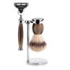MHLE Rosegold Silvertip Fibre Safety Razor (Closed Comb) Shaving Set view 1