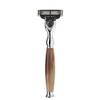 MHLE Rosegold Silvertip Fibre Safety Razor (Closed Comb) Shaving Set view 2