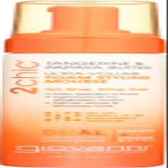 2chic Ultra Volume Tangerine and Papaya Butter Foam Styling Mousse, 7 oz (Pack of 2)