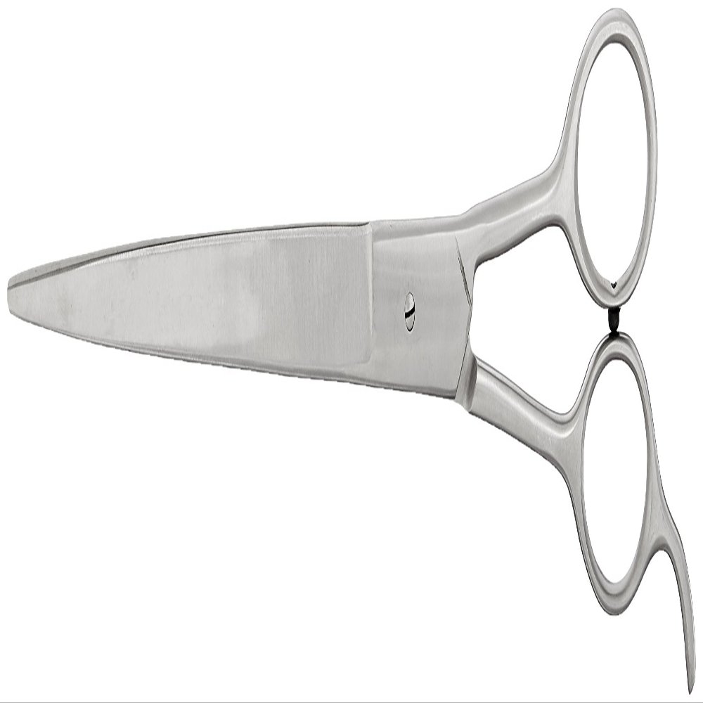 TAMSCO Barber Shear 10-Inch Curved Blade Stainless Steel Ice Tempered Beveled Edge Curved