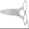 TAMSCO Barber Shear 10-Inch Curved Blade Stainless Steel Ice Tempered Beveled Edge Curved view 1