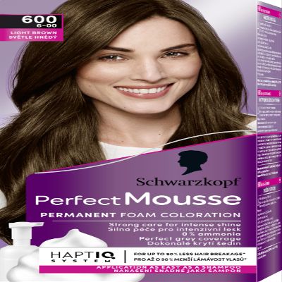 Schwarzkopf Perfect Mousse 600 Hellbraun 93 ml