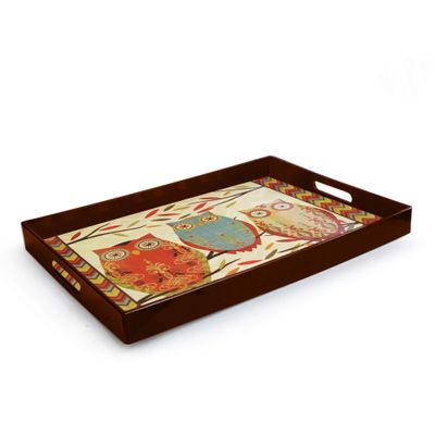 Accents by Jay Rectangular Owl Tray