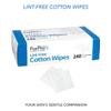 ForPro Professional Collection Lint-Free Cotton Wipes, 100% Pure Cotton Gauze, 2" x 2", White, 240-Count view 4