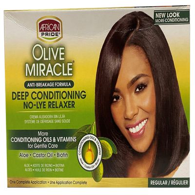 AFRICAN PRIDE OLIVE MIRACLE RELAXER KIT