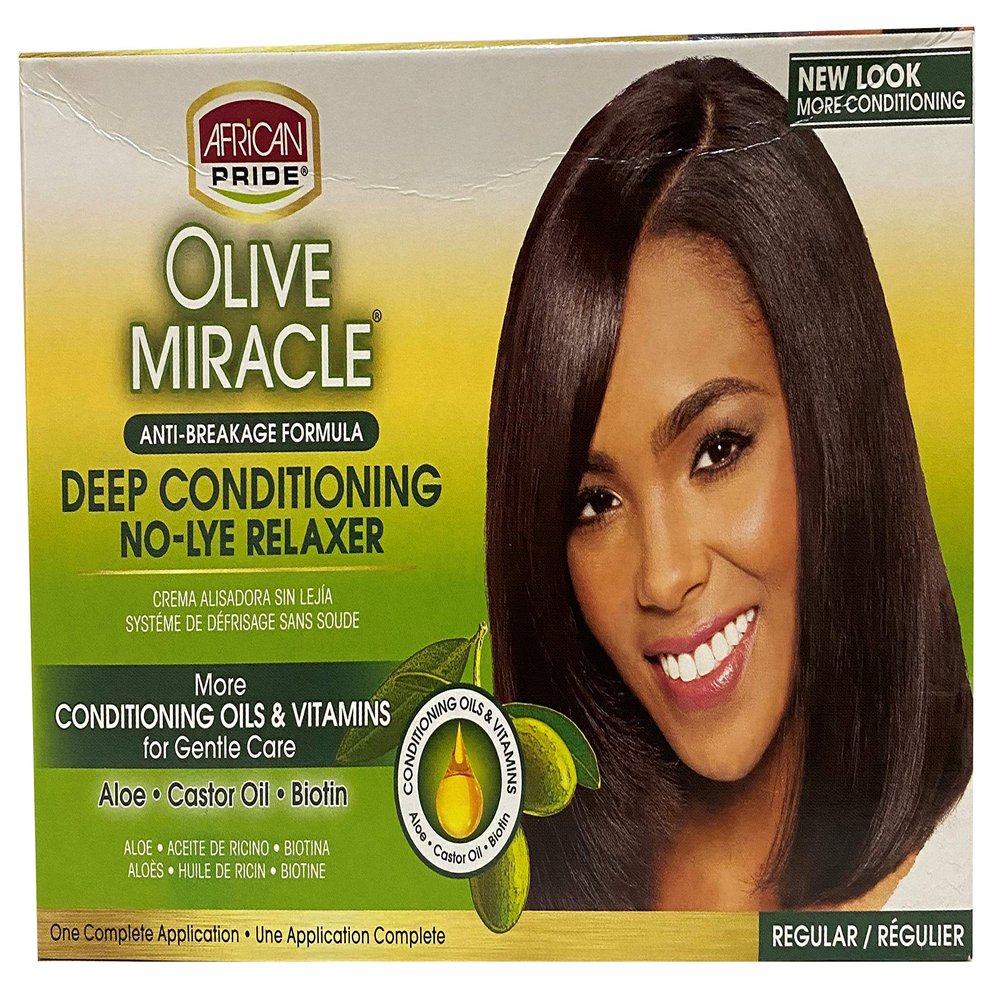 AFRICAN PRIDE OLIVE MIRACLE RELAXER KIT