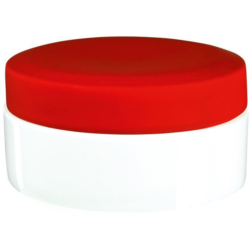 ASA 46222/019 Beauty Powder Box, Diameter 10 cm, Height 5 cm, red