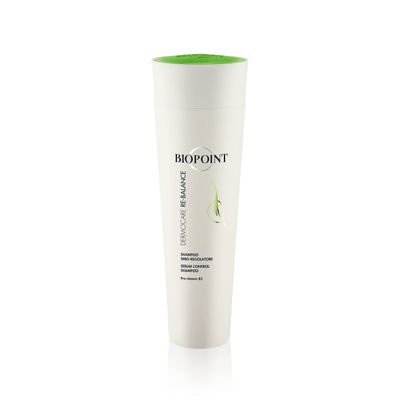 BIOPOINT Rebalancing Shampoo for Oily Scalp and Dry Ends - Dermocare Shampoo for Oily Hair - Sebum Regulating Shampoo for Greasy Hair - Oily Scalp Shampoo - Dermocare Re-balance Oily Scalp Treatment