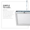 ToiletTree Products Original LED Fogless Shower Mirror with Squeegee view 2