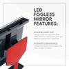 ToiletTree Products Original LED Fogless Shower Mirror with Squeegee view 3