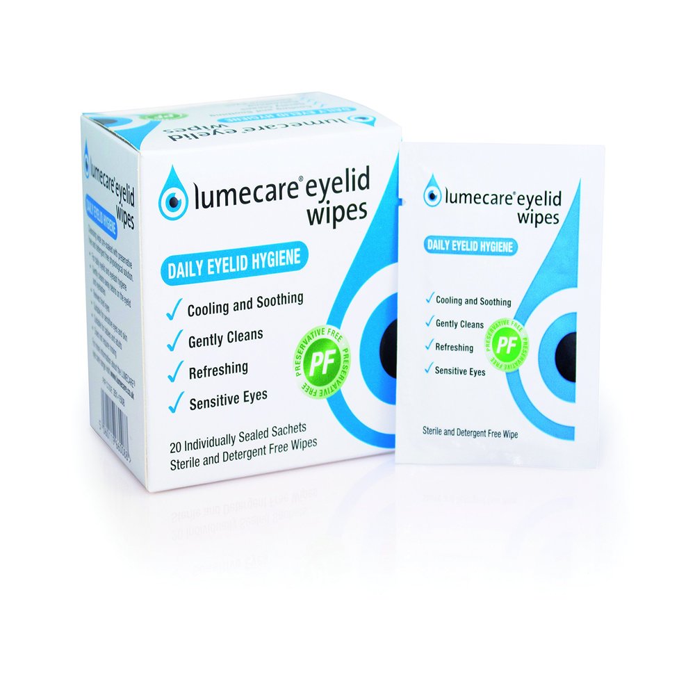 Lumecare Eyelid Wipes 5 pack 100 wipes