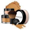 4pc Full Size Kit (Deep Tan) Mineral Makeup Matte Translucent Loose Foundation + Kabuki Brush + Concealer + Finishing Setting Powder + Bare Face Full Coverage SPF 30 All Skin Types Waterproof view 1