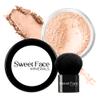 2pc FOUNDATION with KABUKI BRUSH Mineral Makeup (PINK BISQUE) Matte Loose Powder Bare Face Cosmetics Full Coverage Long Lasting All Skin Types SPF 18 view 1