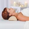 EarthLite Necl Pillow  Durable Massage Bolster, 100% PU Upholstery incl. Strap Handle/Professional Quality/Back Pain Relief, Vanilla Crme view 2