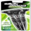 Gillette Mens Mach 3 Sensitive Disposable Razors 3 Count (3 Pack) view 1