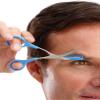 Eyebrow Scissors with Non Slip Finger Grips, Multi view 3