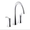 Kohler T26426-4-CP SIMPLICE Deck-mount bath faucet trim, Polished Chrome view 1