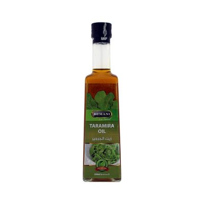 Hemani Taramira Oil 250ml Zayt Bizur Irk Stf - 100% Pure & Natural Eruca Sativa Seed Oil for Skin, Hair & Wellness, Nourish & Moisturize, Soften & Hydrate