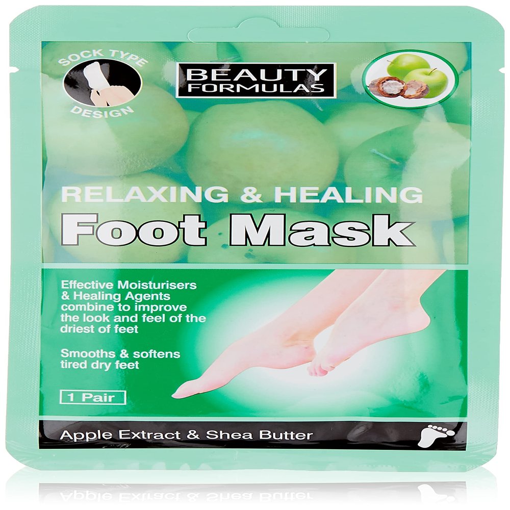 Beauty Formulas Relaxing And Healing Foot Mask 1-Pair