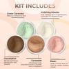 5pc KIT Mineral Makeup Bare Face Set Full Coverage Concealer Blush Foundation Illuminating Powder (Ebony) view 2