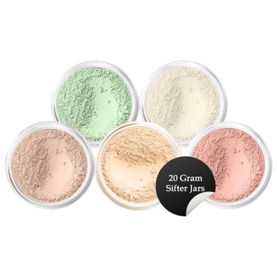 5pc KIT Mineral Makeup Bare Face Set Full Coverage Concealer Blush Foundation Illuminating Powder (Light)
