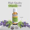 Pranarom USDA Certified Organic Lavender Essential Oil (30ml), 100% Pure Undiluted Therapeutic Grade from French Alps for Aromatherapy, Diffuser, Healthy Skin & Hair, Massage, Relaxation view 4
