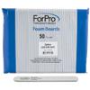 ForPro Zebra Foam Board, 120/240 Grit, Double-Sided Manicure Nail File, 7 L x .75 W 50-Count view 1