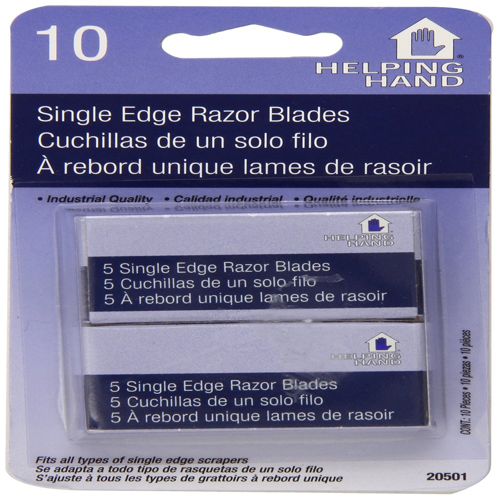 Helping Hand Single Edge Razor Blades, 10 Count
