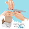 Flowery Disposable High-Speed Shiner, Dual-Grit 100/180 Nail Files, Individually Wrapped, Single-Use, 100 ct view 3