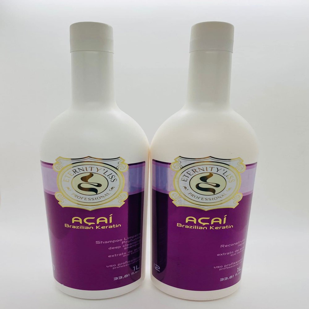 Brazilian-style acai-keratin blow-drying treatment kit Eternity'Liss