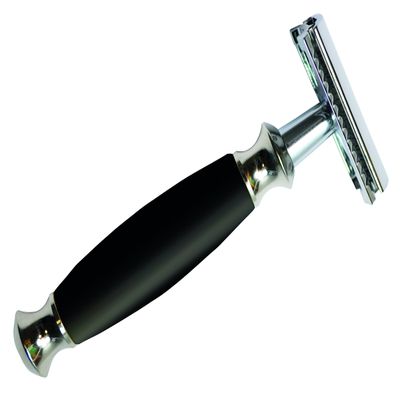 Gold-Dachs, De Safety Razor - Black/Chrome, 1 Count