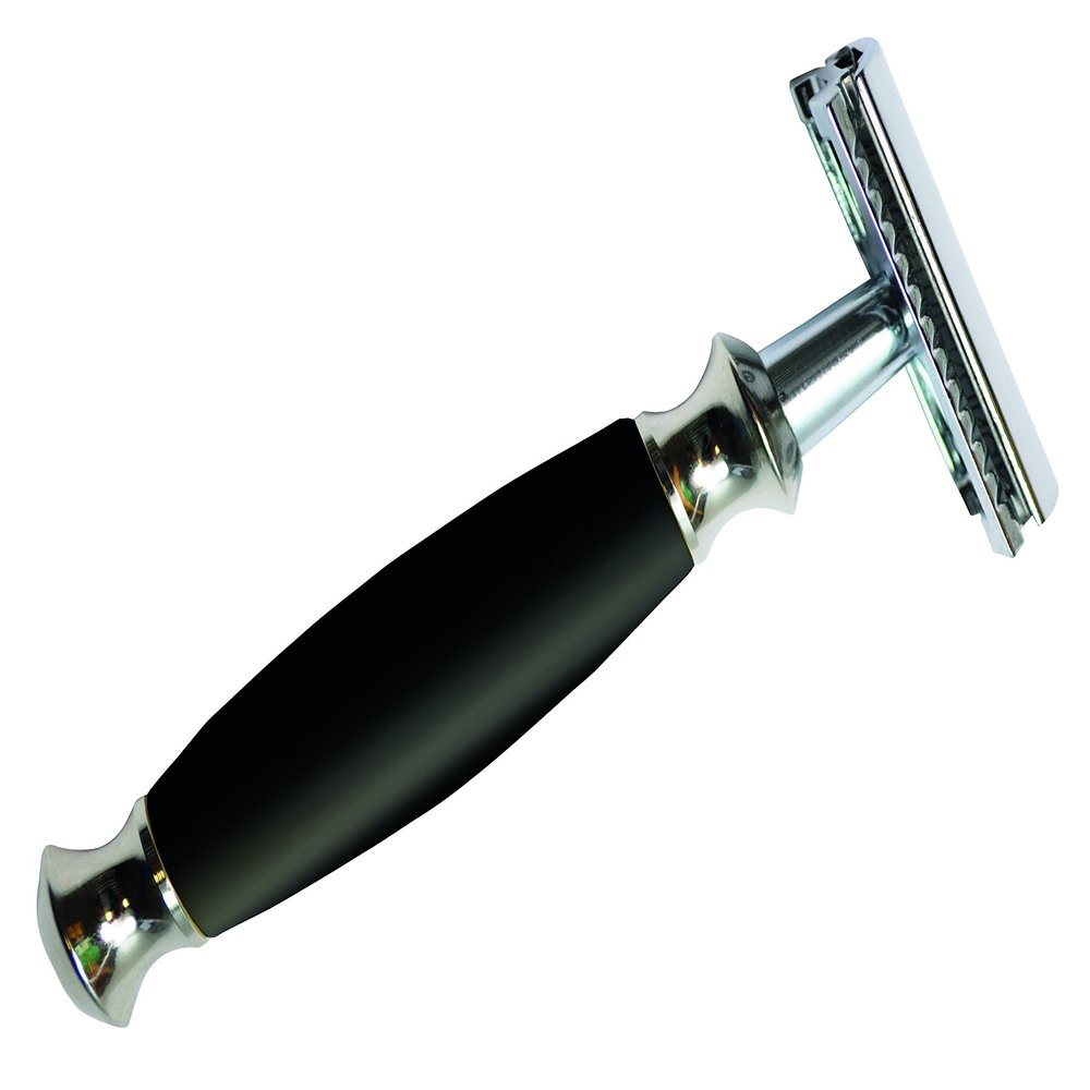 Gold-Dachs, De Safety Razor - Black/Chrome, 1 Count